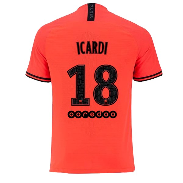 Camiseta Paris Saint Germain NO.18 Icardi 2ª Kit 2019 2020 Naranja